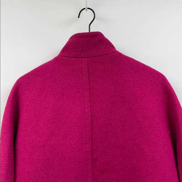 J. Crew City Peacoat Full Zip Winter Jacket Minimalist Preppy Pink 14 - Picture 6 of 8
